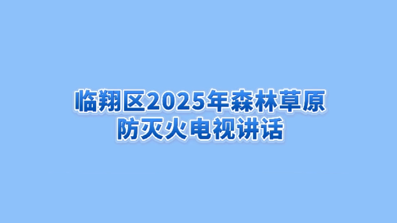 临翔区2025年森林草原防灭火电视讲话